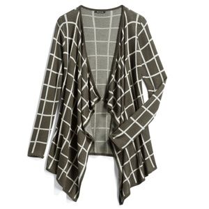 Pink Clover Green and white cardigan